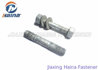 Carbon Steel Double Ended Screw Bolt , High Tensile Dacromet Coated Bolts Gr. 8.8