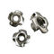 SS304 / 316 Stainless Steel Plain Finish Surface Tee Four Claw Nut