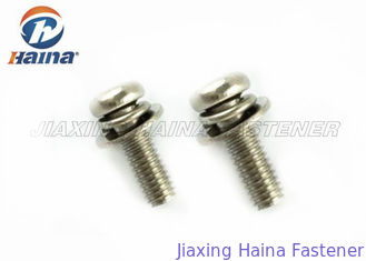 Cross Recessed Stainless Steel 304 316 Pan Head Screws and Washers