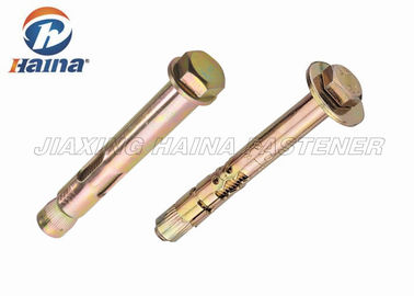Anchor Bolts เหล็กชุบสังกะสี Anchor Sleeve คอนกรีตสำหรับงานก่อสร้างเหล็ก