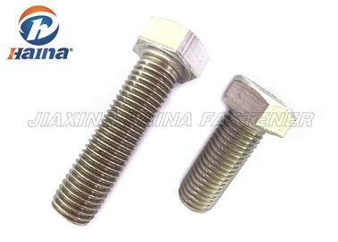 304 316 หัวสเตนเลสสตีล ASME เกลียวขวามือนิ้ว Bolt