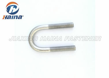 A2 A4 รวมเกลียวสิ้นสุดเครื่องจักร U Bolts พร้อมน็อตและเพลท