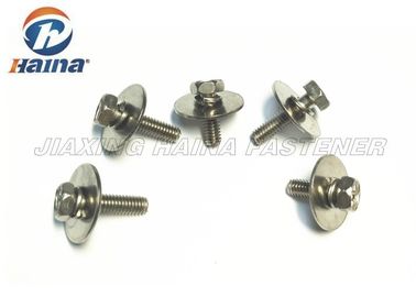 SUS304 SUS316 สกรูหัวหกเหลี่ยมแบบผสมพร้อมเครื่องซักผ้าขนาดใหญ่