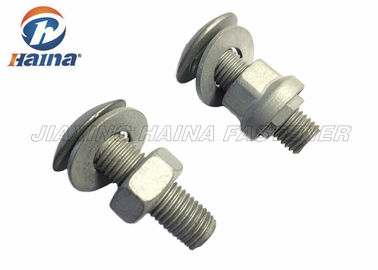 Round Head Custom Fasteners High Speed Highway Guardrail Bolts 20mm - 100mm