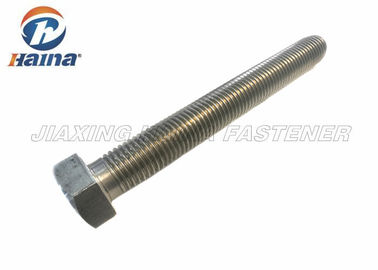 SS304 SS316 ASTM F593E เกลียวยาวเต็มรูปแบบ เหล็กโครงสร้าง หกเหลี่ยม Bolt