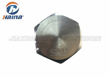 SS304 SS316 ASTM F593E เกลียวยาวเต็มรูปแบบ เหล็กโครงสร้าง หกเหลี่ยม Bolt