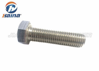 SS304 SS316 ASTM F593E เกลียวยาวเต็มรูปแบบ เหล็กโครงสร้าง หกเหลี่ยม Bolt