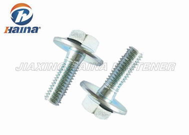 Left Full Thread Hex Head Bolts UNC Blue Zinc Plated DIN 6921 10.9 Grade
