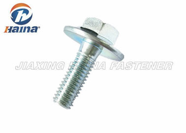 Left Full Thread Hex Head Bolts UNC Blue Zinc Plated DIN 6921 10.9 Grade