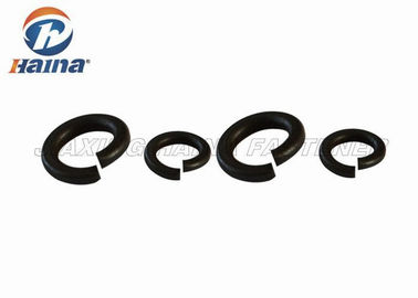 Square End Split Ring Lock Washer Black Oxide Alloy Steel For Metal Structures