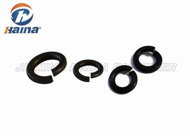 Square End Split Ring Lock Washer Black Oxide Alloy Steel For Metal Structures