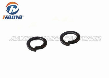 Square End Split Ring Lock Washer Black Oxide Alloy Steel For Metal Structures