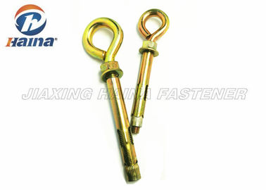 เหล็กกล้าไร้สนิมสีเหลือง 304316 ตัวยึดแขนชุบสังกะสีแบบขยายตัวพร้อม Eye Bolt