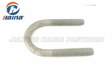 เหล็กกล้าคาร์บอน Class 4.8 5.8 6.8 8.8 10.9 10.9 HDG Square Shaped U Bolts