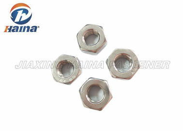 DIN 934 316 304 สเตนเลสสตีลเกลียวละเอียดสำเร็จรูป Hex Nuts สำหรับเครื่องจักร