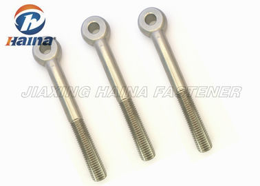 Stainless Steel 304 316 DIN 580 Lifting Eye Bolt Custom Fasteners , Fully Threaded Eye Bolt
