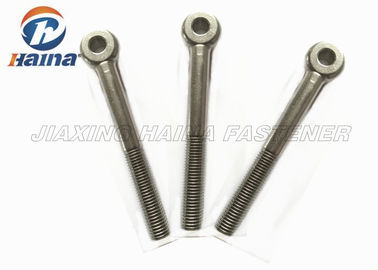 Stainless Steel 304 316 DIN 580 Lifting Eye Bolt Custom Fasteners , Fully Threaded Eye Bolt
