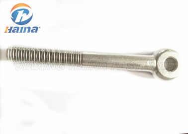 Stainless Steel 304 316 DIN 580 Lifting Eye Bolt Custom Fasteners , Fully Threaded Eye Bolt