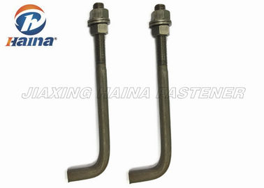 M3 - M64 ชุบสังกะสีแบบจุ่มร้อน 8.8 L Type J Type Concrete Anchor Bolt