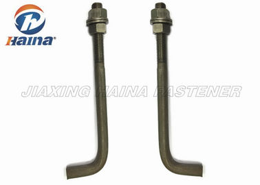M3 - M64 ชุบสังกะสีแบบจุ่มร้อน 8.8 L Type J Type Concrete Anchor Bolt