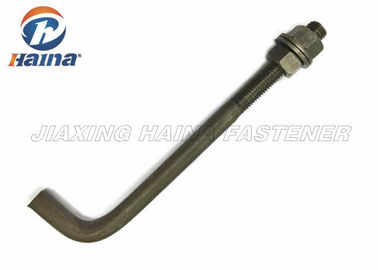 M3 - M64 ชุบสังกะสีแบบจุ่มร้อน 8.8 L Type J Type Concrete Anchor Bolt