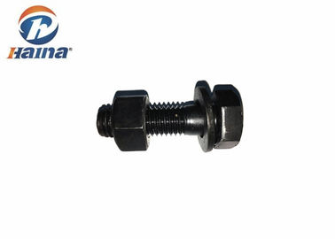 ความแข็งแรงสูง 1 / 2-1 1/2 เหล็กกล้าคาร์บอนแบล็คออกไซด์ ASTM A490 Hex Cup Bolts