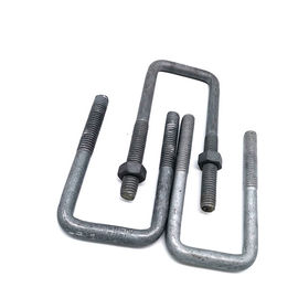 DIN3570 มาตรฐานความแข็งแรงสูง HDG เหล็กกล้าคาร์บอน U รูปร่าง Bolt and nut