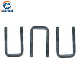 DIN3570 8.8 เกรด Hot DIP เหล็กชุบสังกะสี U Bolts และ hex nuts
