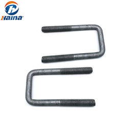 DIN3570 8.8 เกรด Hot DIP เหล็กชุบสังกะสี U Bolts และ hex nuts