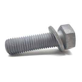 เกรด 4.8 6.8 M16 จุ่มร้อนชุบสังกะสีไฟฟ้ากำลังฟิตติ้ง Hex Head Bolt