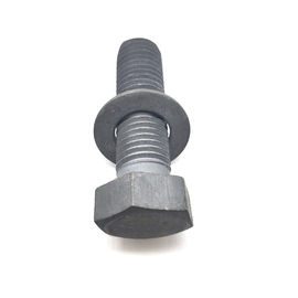 เกรด 4.8 6.8 M16 จุ่มร้อนชุบสังกะสีไฟฟ้ากำลังฟิตติ้ง Hex Head Bolt