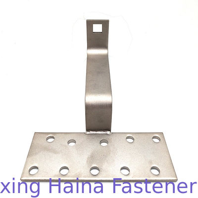 สแตนเลส 304 316 แผงโซลาร์เซลล์แบบกำหนดเองติดตั้งตะขอหลังคากระเบื้องปรับได้