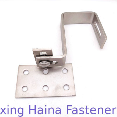 แผงโซลาร์เซลล์สแตนเลสขนาด A4 ติดตั้งเองได้ตะขอหลังคากระเบื้องปรับได้