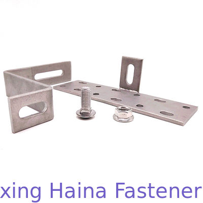 สแตนเลส 304 316 ชิ้นส่วนโซลาร์เซลล์พลังงานแสงอาทิตย์ตะขอหลังคาสำหรับกระเบื้องที่อยู่อาศัย