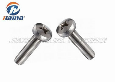 Stainless Steel Machine Screws Cross Recessed Pan Head For Electric Products