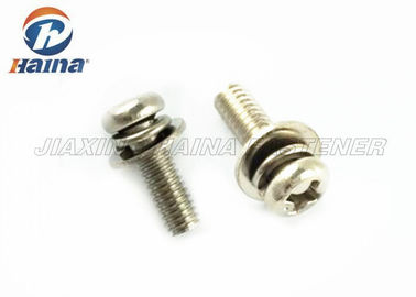 Cross Recessed Stainless Steel 304 316 Pan Head Screws and Washers