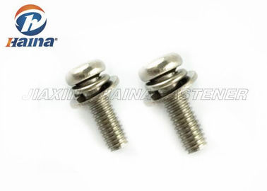 Cross Recessed Stainless Steel 304 316 Pan Head Screws and Washers