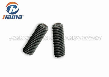 DIN916 Black Machine Screws , Carbon Steel Hexagon Socket Set Screw with Cup Point