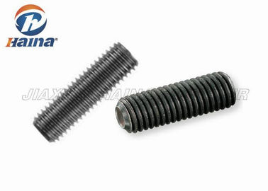 DIN916 Black Machine Screws , Carbon Steel Hexagon Socket Set Screw with Cup Point