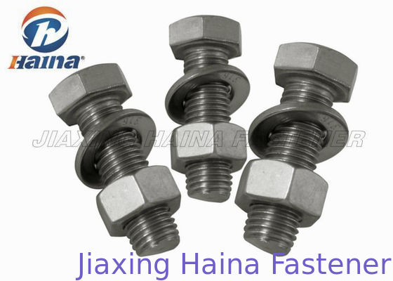 GB หัวหกเหลี่ยมครึ่งเกลียว ss304 ss316 M4-M36 น็อตหัวแม่มือและน็อต
